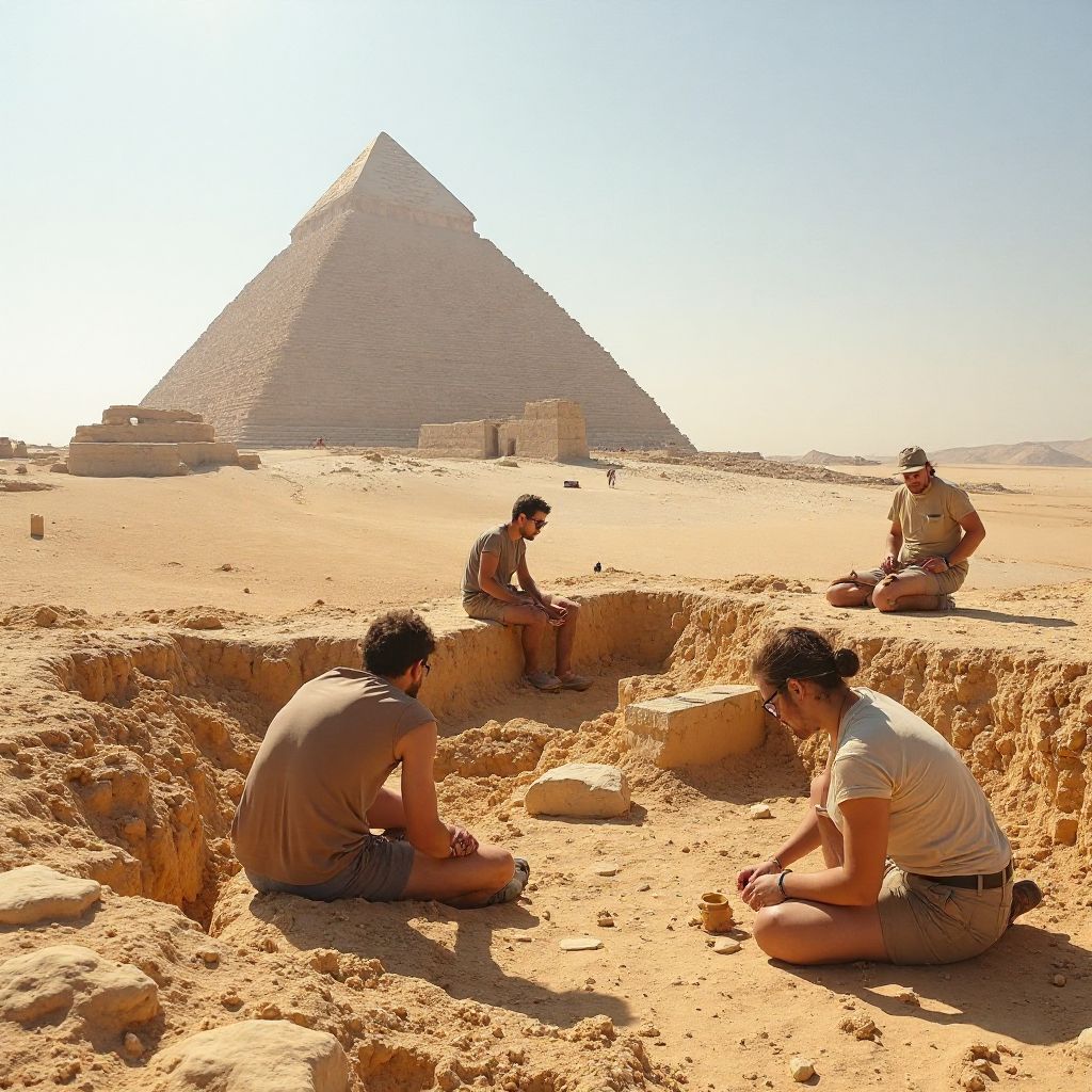 Field excavation in Egypt