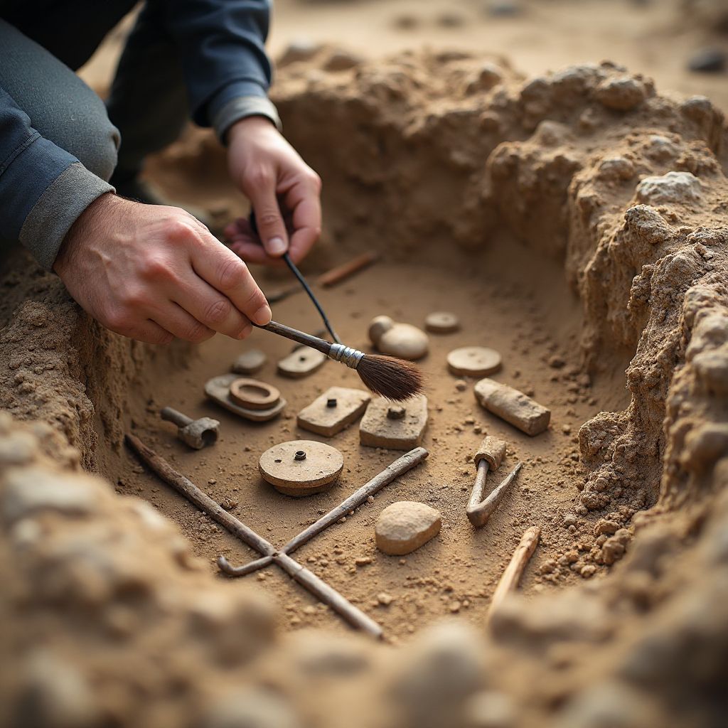 Careful Archaeological Excavation
